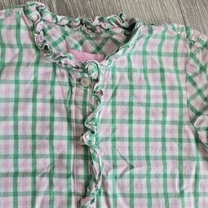 Lilly Pulitzer Green and Pink Checkered Kids Dress